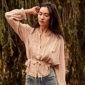 Doen Cezanne Top in Peach - NWT - Size L